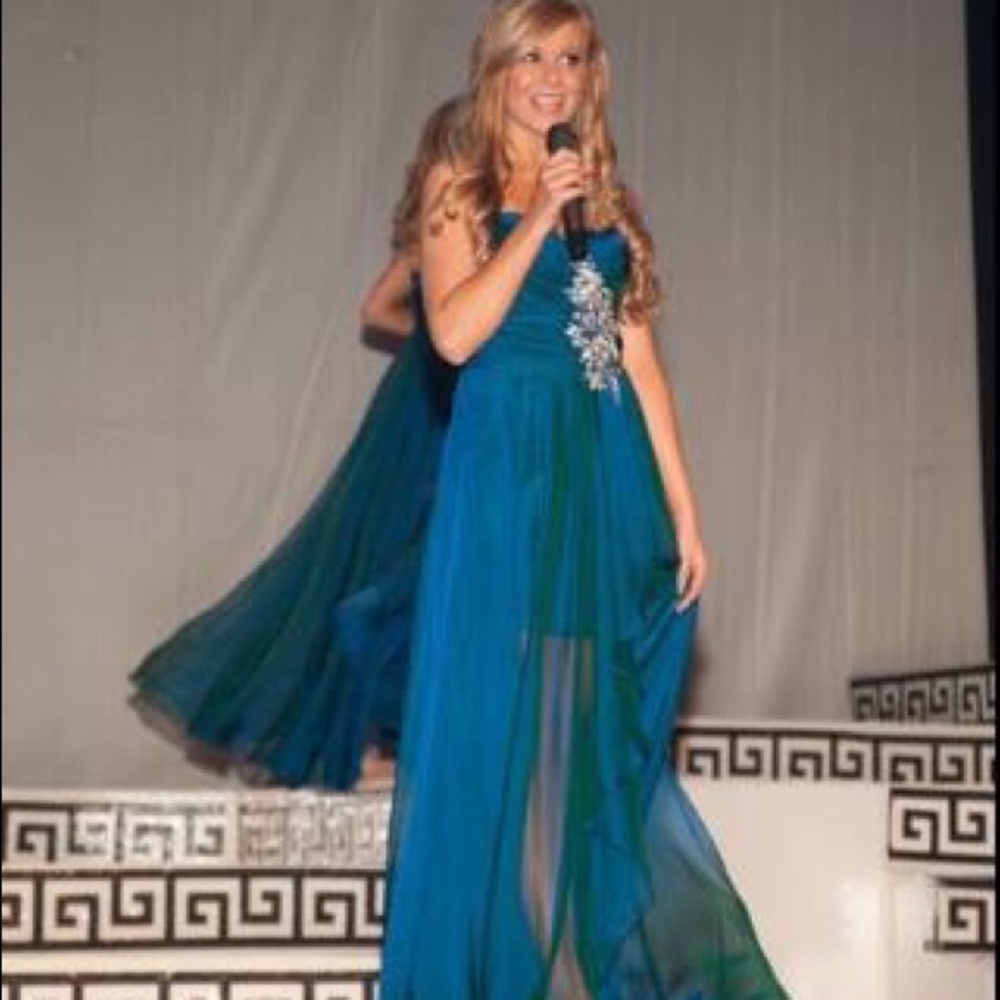 Blush Prom multicolor gown size 4
